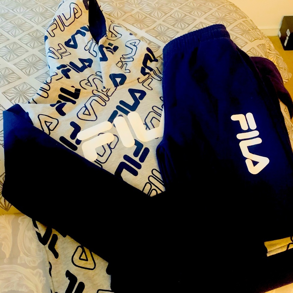 Boys Fila Hoodie Sweat suit